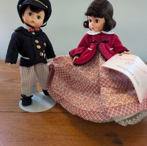 Madame Alexander Doll in Red and Pink Checkered Dress